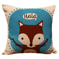 Cathryn Weatherhead Fox Cushion, Blue
